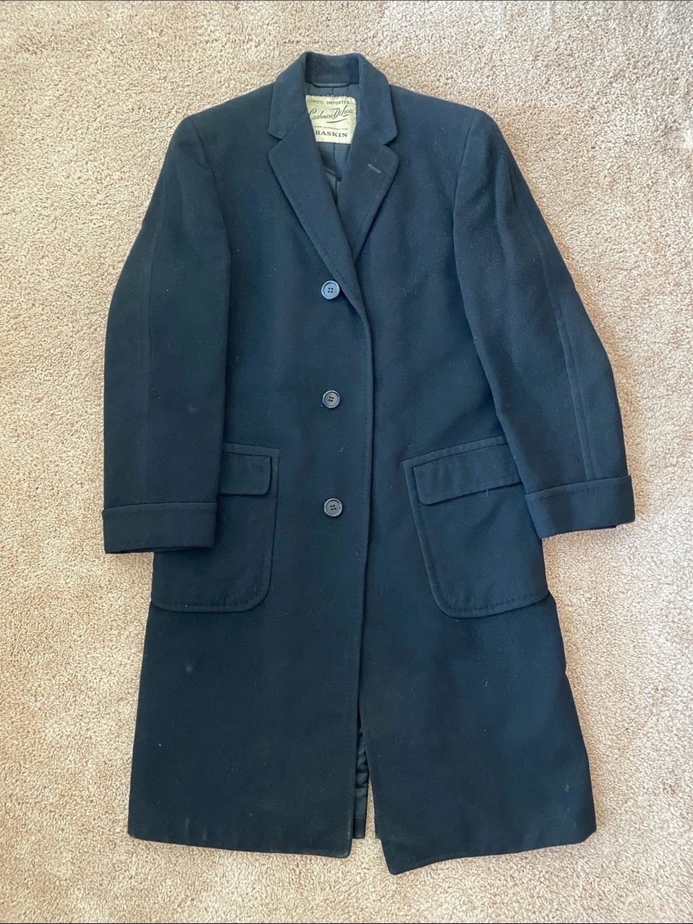 Vintage Cashmere Overcoat